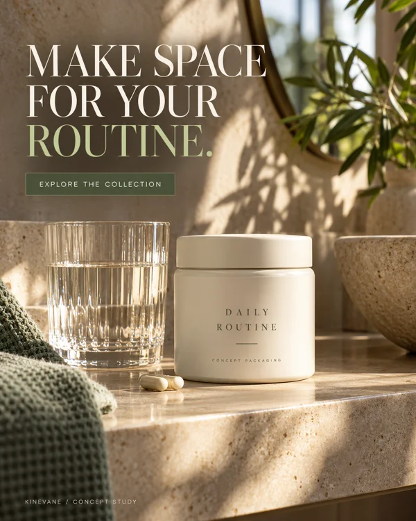 MAKE SPACE FOR YOUR ROUTINE.
